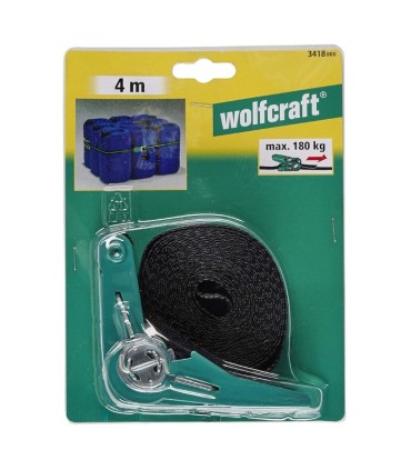 Wolfcraft 3418000 Cırcırlı Mengene Bağlama Kayışı 180Kg 4m