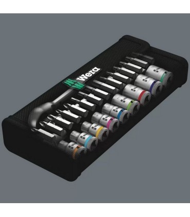 Wera 8100 SA10 Zyklop Metal Cırcır Lokma Bits Seti 1/4" Imperyal 05004020001