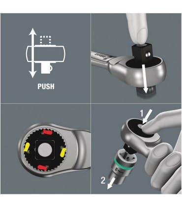 Wera 8100 SA10 Zyklop Metal Cırcır Lokma Bits Seti 1/4" Imperyal 05004020001