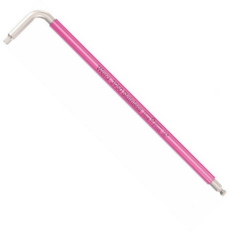 Wera 3950 SPKL Renkli Alyan Anahtar Topbaş HexPlus 1/8" 05022852001