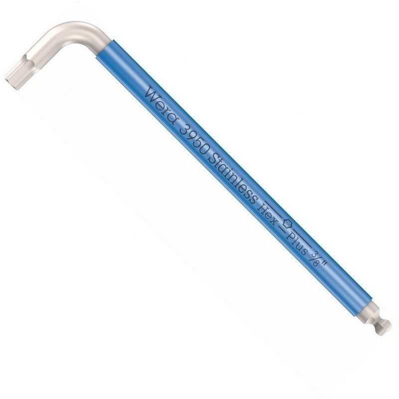 Wera 3950 SPKL Renkli Alyan Anahtar Topbaş HexPlus 3/8" 05022858001