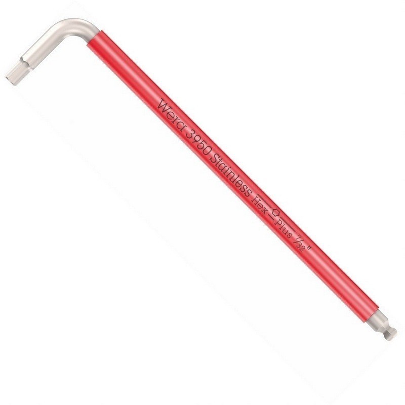 Wera 3950 SPKL Renkli Alyan Anahtar Topbaş HexPlus 7/32" 05022855001