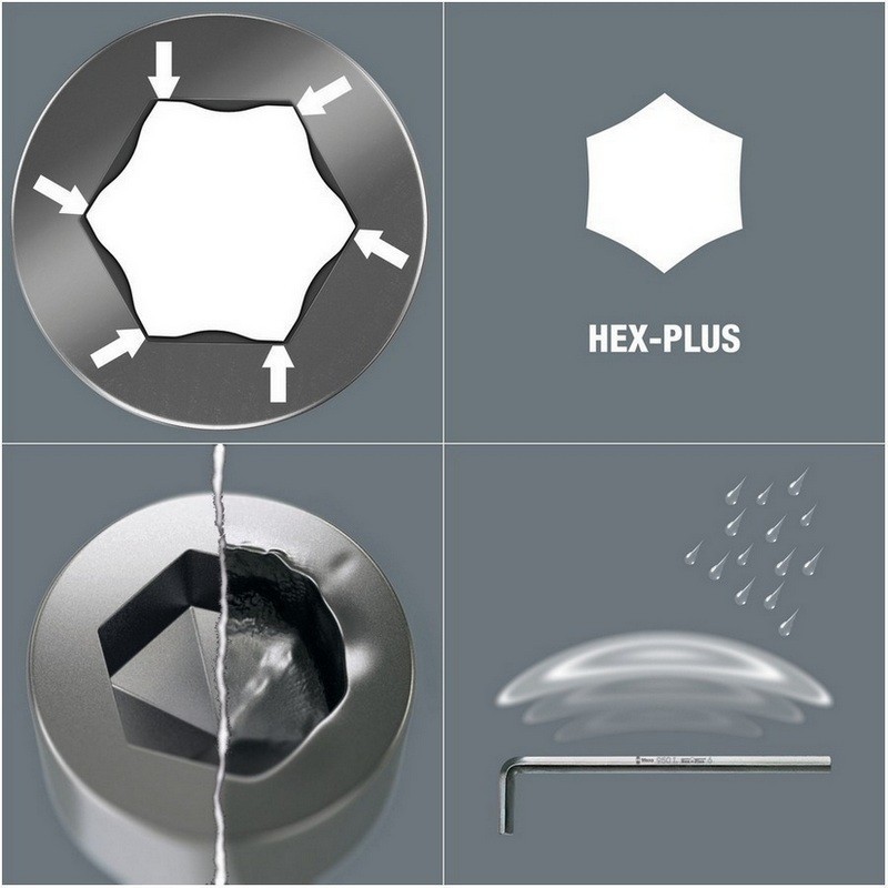 Wera 950 L Krom Alyan Anahtar HexPlus Uzun 4mm 05021620001