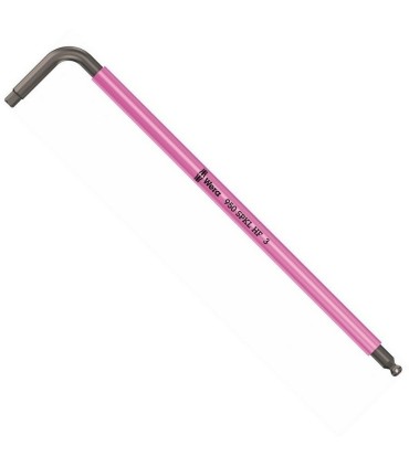Wera 950 SPKL HF Renkli Alyan Anahtar Topbaş HexPlus 3mm 05022200001