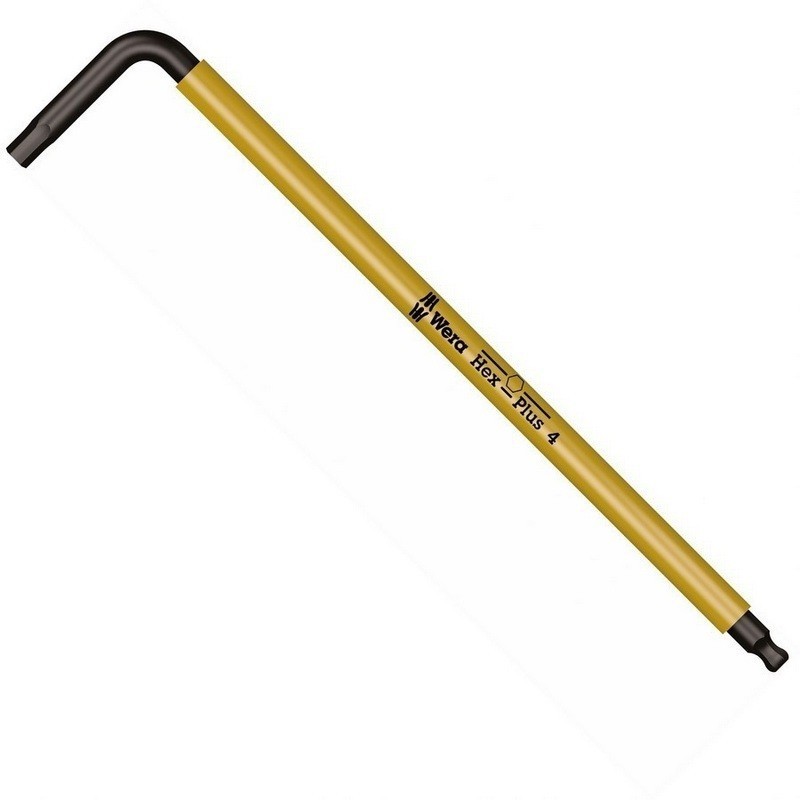 Wera 950 SPKL HF Renkli Alyan Anahtar Topbaş HexPlus 4mm 05022201001