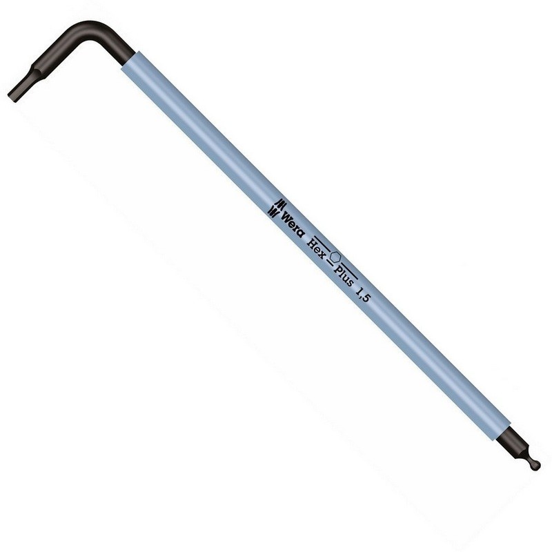 Wera 950 SPKL Renkli Alyan Anahtar Topbaş HexPlus 1,5mm 05022600001
