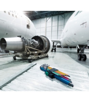 Wera 950 SPKL Renkli Alyan Anahtar Topbaş HexPlus 1/4" 05022636001