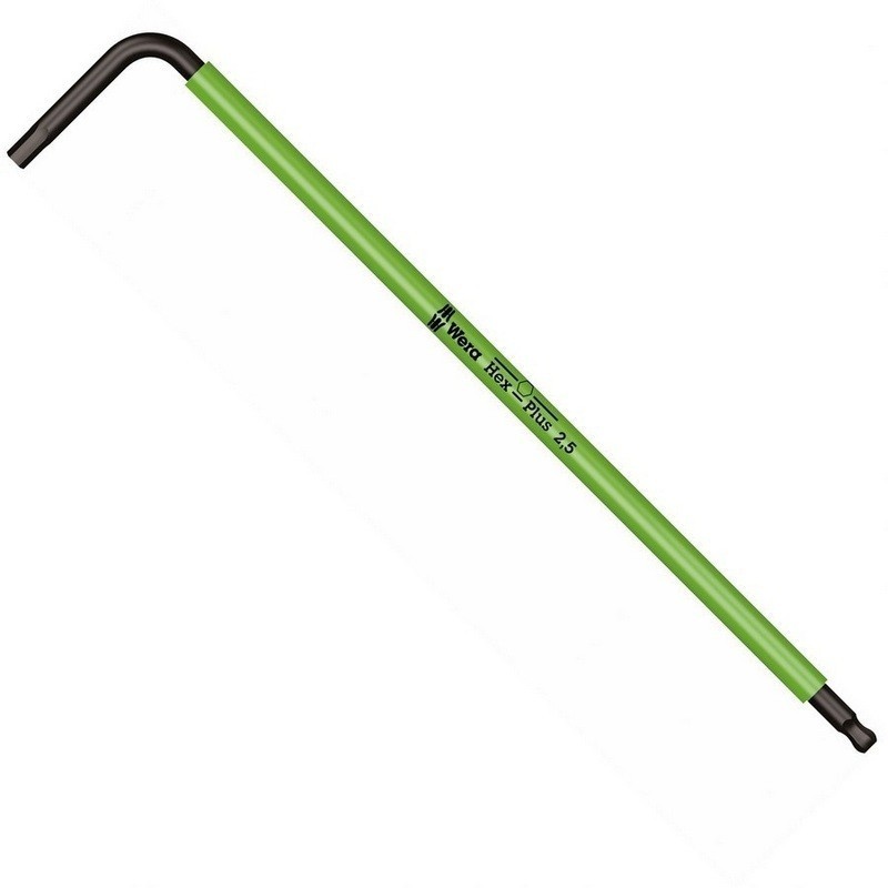 Wera 950 SPKL Renkli Alyan Anahtar Topbaş HexPlus 2,5mm 05022604001