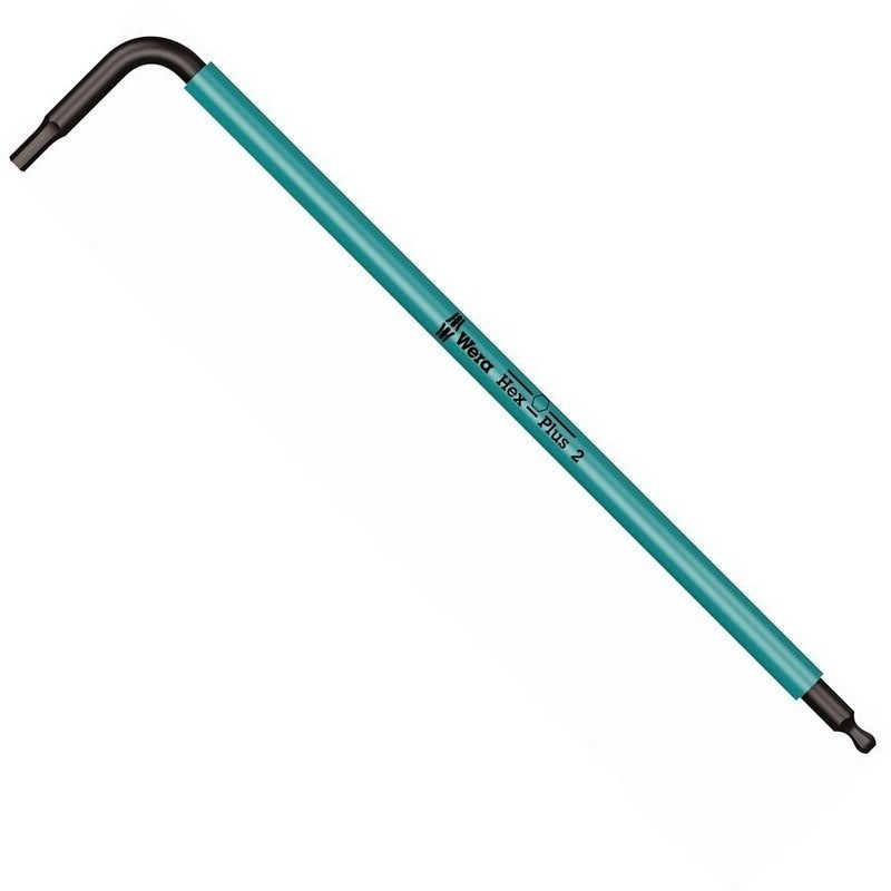 Wera 950 SPKL Renkli Alyan Anahtar Topbaş HexPlus 2mm 05022602001