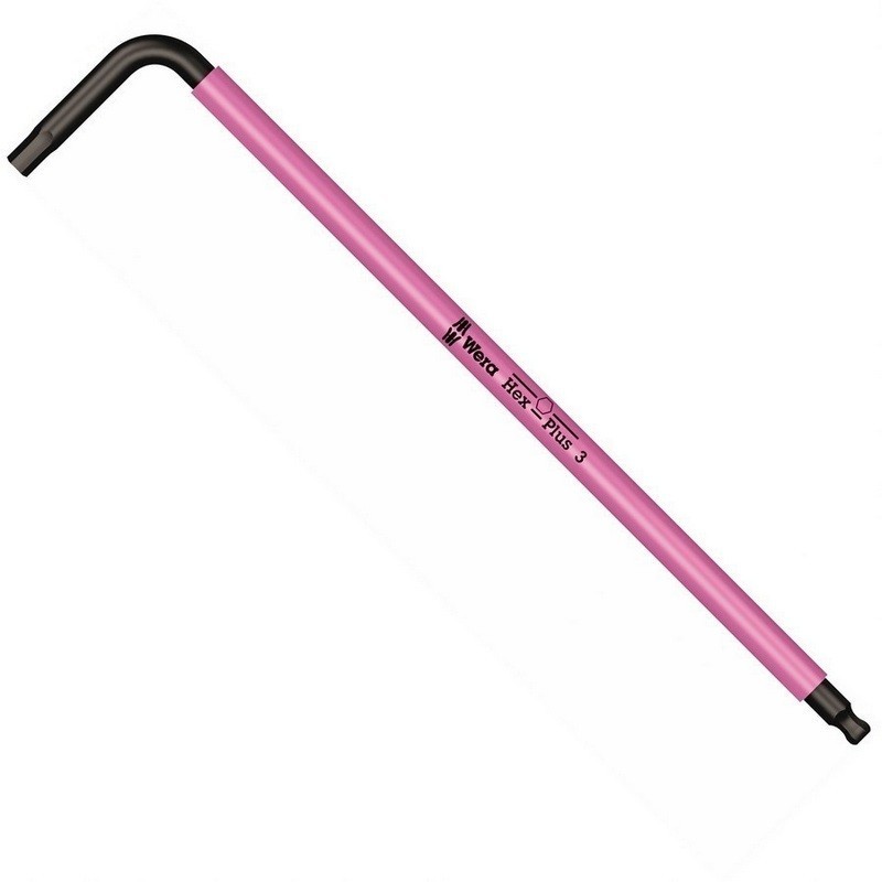 Wera 950 SPKL Renkli Alyan Anahtar Topbaş HexPlus 3mm 05022606001