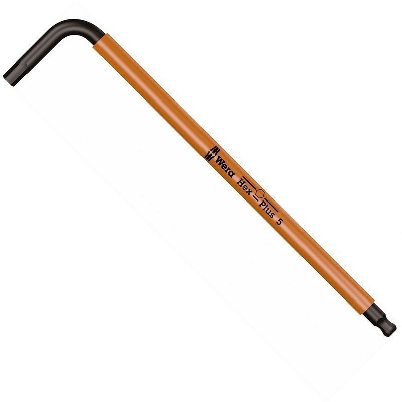 Wera 950 SPKL Renkli Alyan Anahtar Topbaş HexPlus 5mm 05022610001