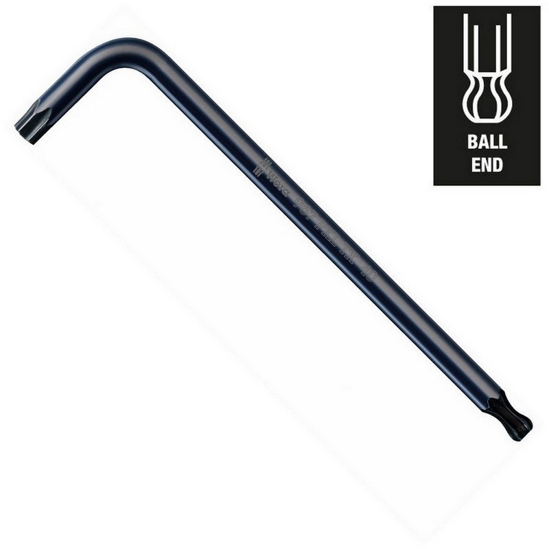 Wera 967 PKL Allen Anahtar Topbaş Torx TX30 Blacklaser 05024208001