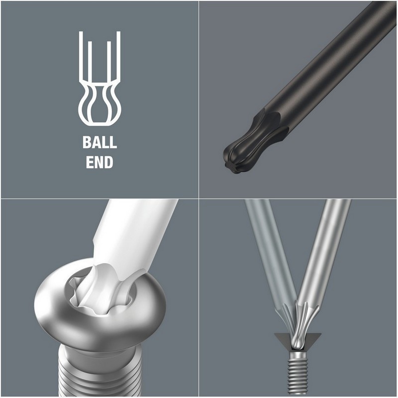 Wera 967 PKXL Allen Anahtar Topbaş Torx TX20 Uzun 05024465001