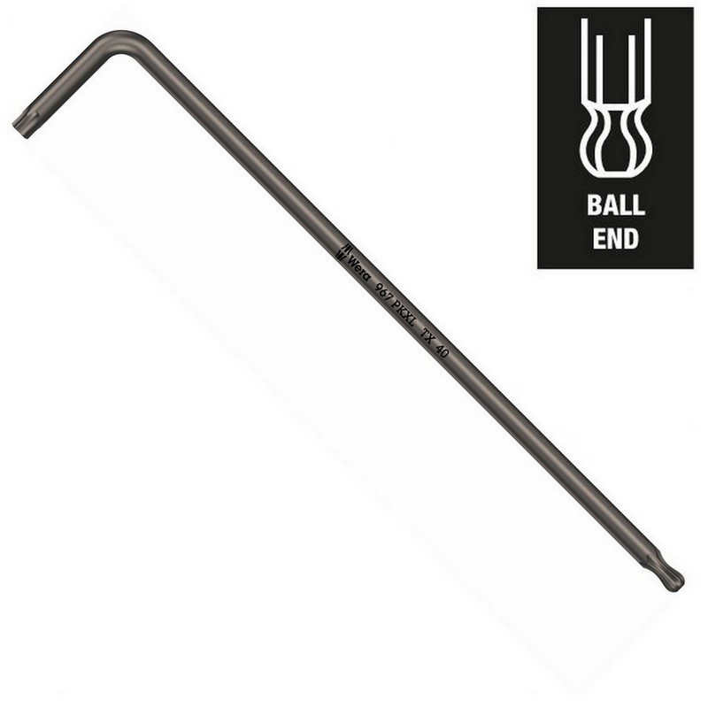 Wera 967 PKXL Allen Anahtar Topbaş Torx TX40 Uzun 05024469001