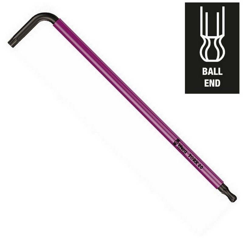 Wera 967 SPKL BO Renkli Allen Anahtar Topbaş Torx TX30 05024357001