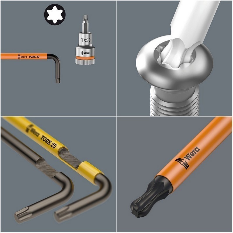 Wera 967 SPKXL Renkli Allen Anahtar Topbaş Torx TX40 05024489001