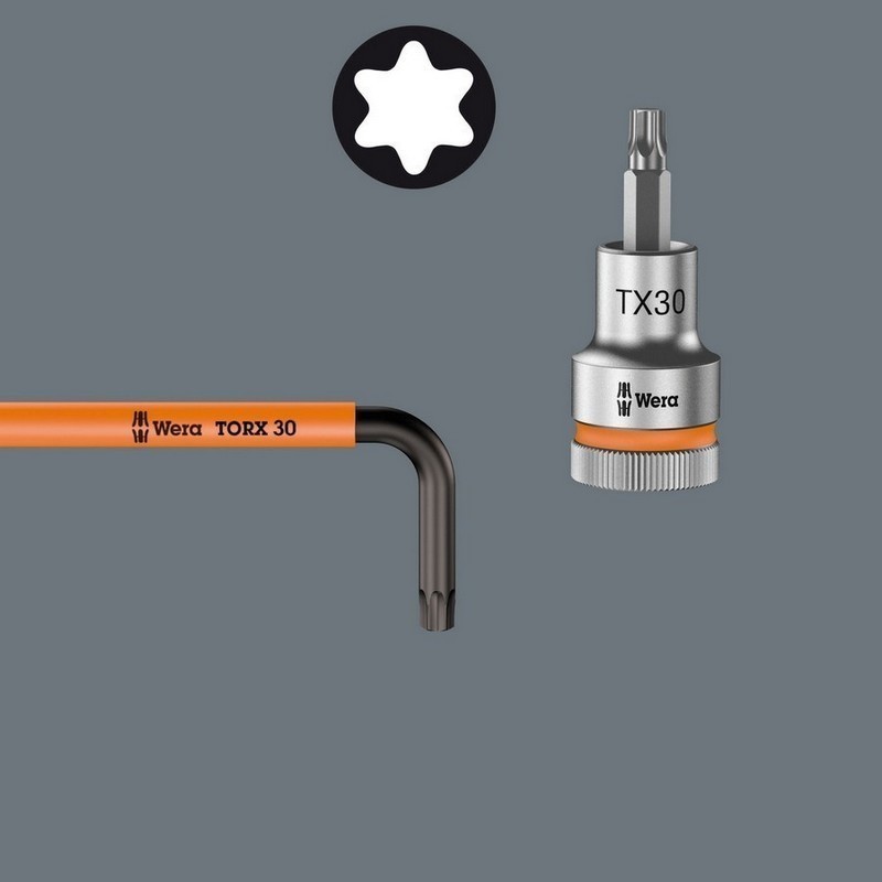 Wera 967 XL HF Allen Anahtar Torx TX40 Blacklaser Uzun 05024459001