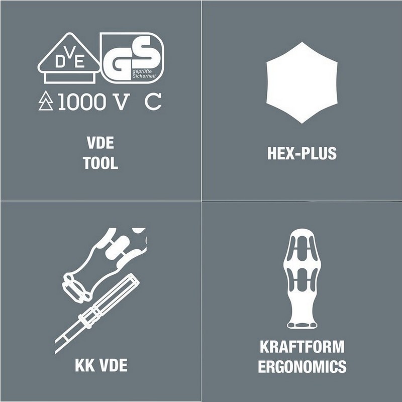 Wera 64i SB VDE Geçmeli Tornavida Ucu 154mm Alyan 3mm 05004421001