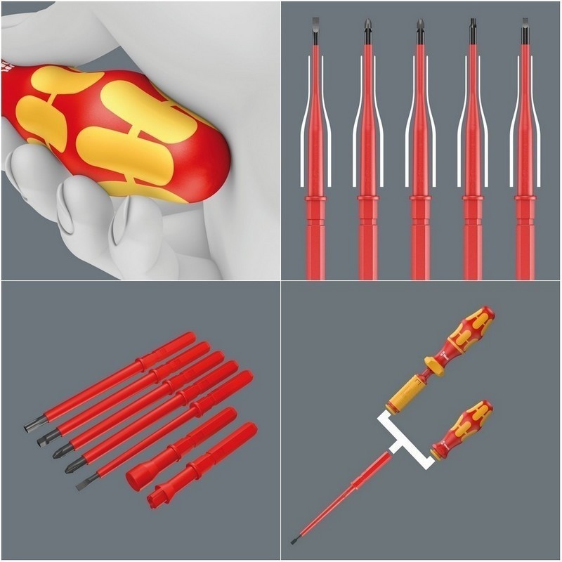 Wera 64i  VDE Geçmeli Tornavida Ucu 154mm Alyan 4mm 05003422001