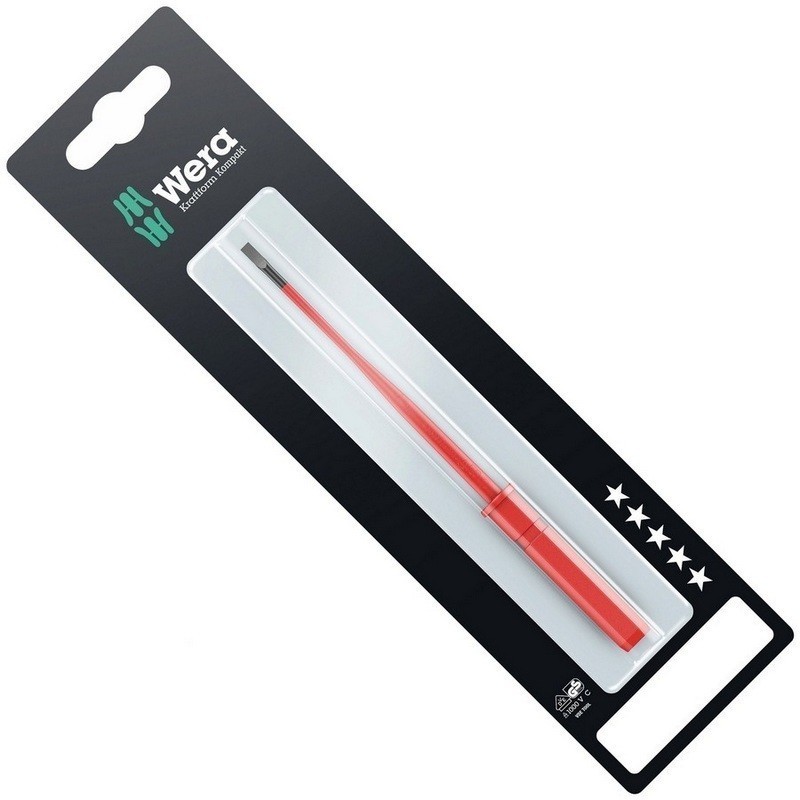 Wera 60iS SB VDE Geçmeli Tornavida Ucu 154mm Düz 0,6x3,5mm 05004406001