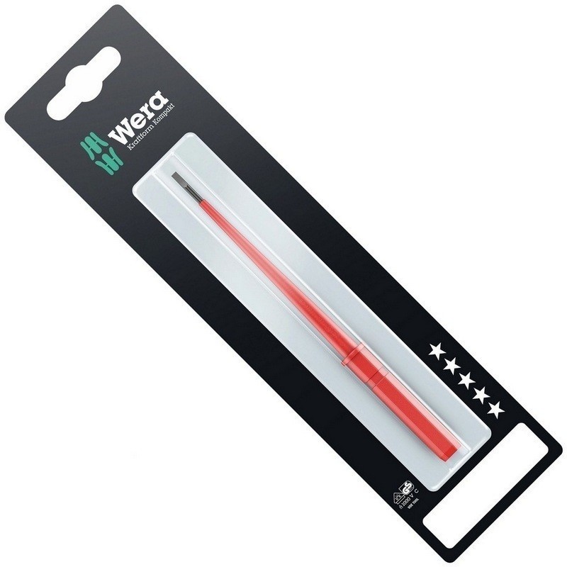 Wera 60i SB VDE Geçmeli Tornavida Ucu 154mm Düz 0,4x2,5mm 05004400001