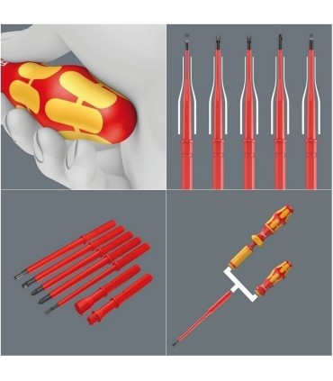 Wera 60iS VDE Geçmeli Tornavida Ucu 154mm Düz 0,6x3,5mm 05003406001