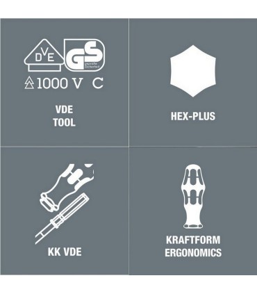 Wera 60i  VDE Geçmeli Tornavida Ucu 154mm Düz 0,6x3,5mm 05003402001