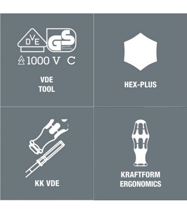 Wera 65iS SB VDE Geçmeli Tornavida Ucu 154mm Pozidriv PZ2 05004456001