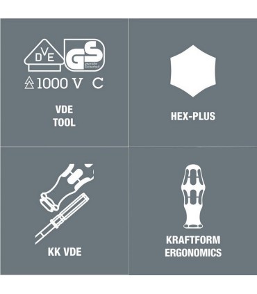 Wera 65i  VDE Geçmeli Tornavida Ucu 154mm Pozidriv PZ2 05003452001