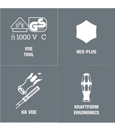 Wera 65iS  VDE Geçmeli Tornavida Ucu 154mm PZ/S1 05003447001