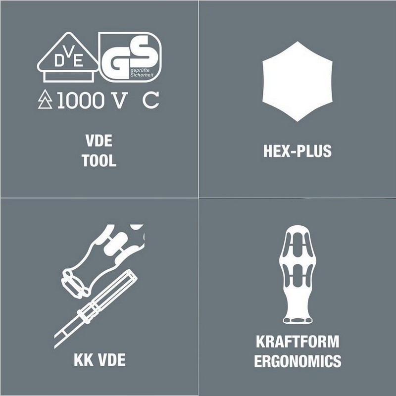 Wera 68iS  VDE Geçmeli Tornavida Ucu 154mm Robertson R2 05003418001