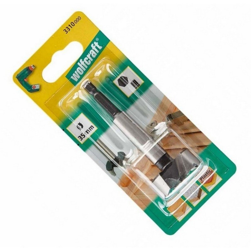 Wolfcraft 3310000 Forstner Punta Matkap Ucu 35mm