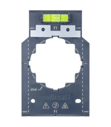 Wolfcraft 5975000 Su Terazili İşaretleme ve Hizalama Şablonu