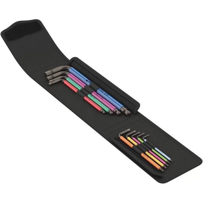 Wera 950/9 SPKL HexPlus Topbaş Renkli Alyan Seti Imperyal 05022639001