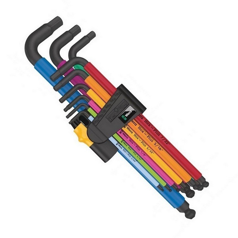 Wera 950/9 SPKL HexPlus Topbaş Renkli Alyan Seti Imperyal 05022640001