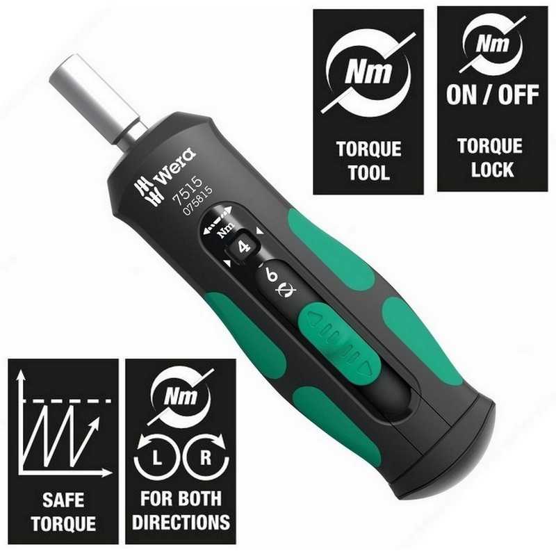 Wera 7515 Safe-Torque Speed 2-6Nm Torklu Tornavida 05075815001
