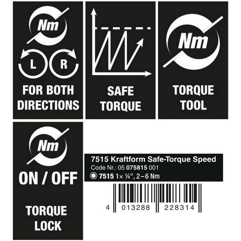 Wera 7515 Safe-Torque Speed 2-6Nm Torklu Tornavida 05075815001
