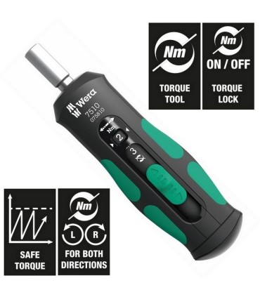 Wera 7510 Safe-Torque Speed 1-3Nm Torklu Tornavida 05075810001