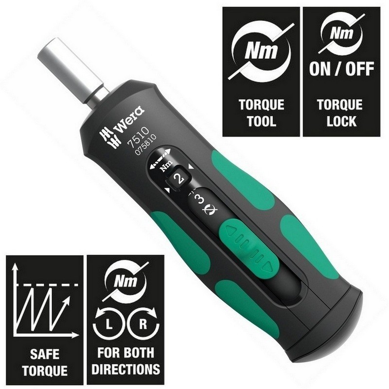 Wera 7510 Safe-Torque Speed 1-3Nm Torklu Tornavida 05075810001