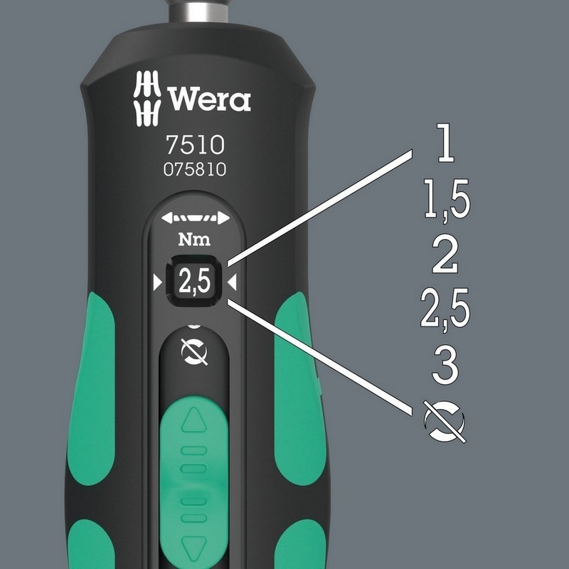 Wera 7510 Safe-Torque Speed 1-3Nm Torklu Tornavida 05075810001