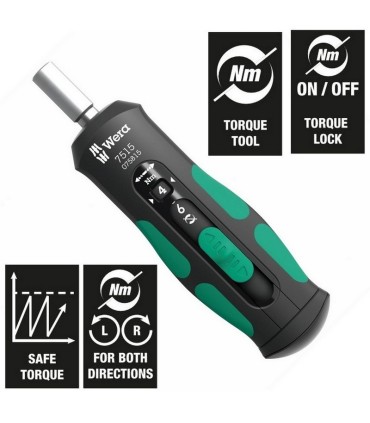 Wera 7515/16 Safe-Torque Speed 2-6Nm Universal 1 Set 05075851001