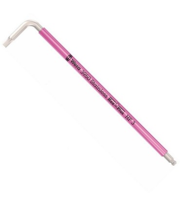 Wera 3950 SPKL HF Topbaş Renkli Allen Anahtar Hexplus 3mm 05022693001