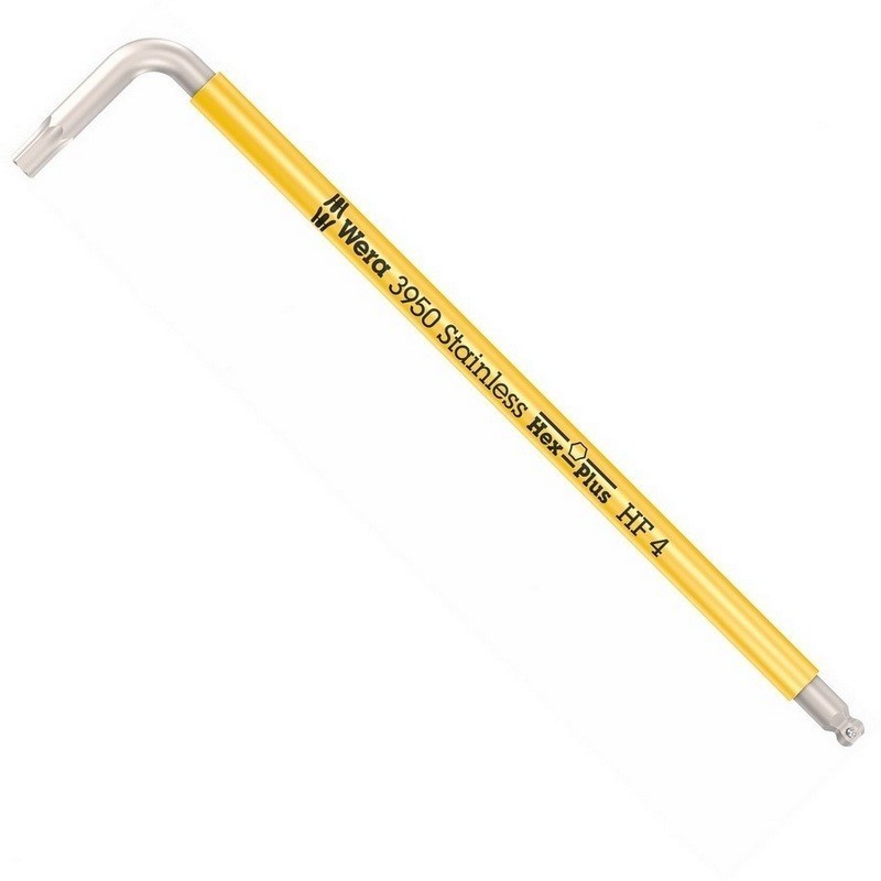 Wera 3950 SPKL HF Topbaş Renkli Allen Anahtar Hexplus 4mm 05022694001
