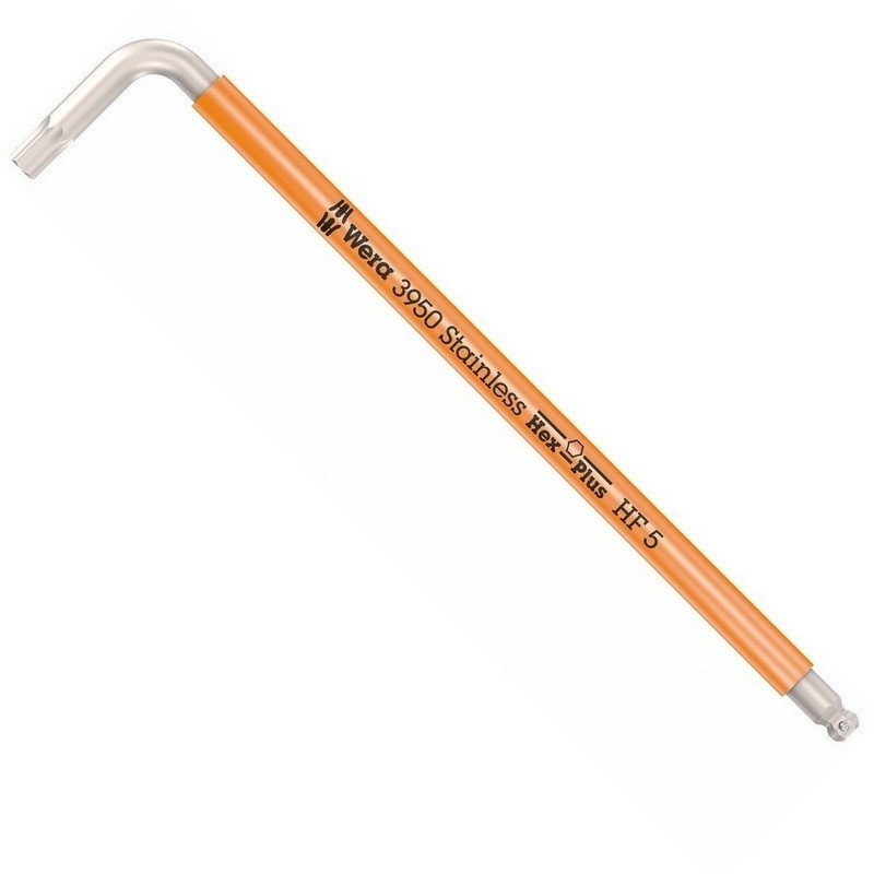 Wera 3950 SPKL HF Topbaş Renkli Allen Anahtar Hexplus 5mm 05022695001