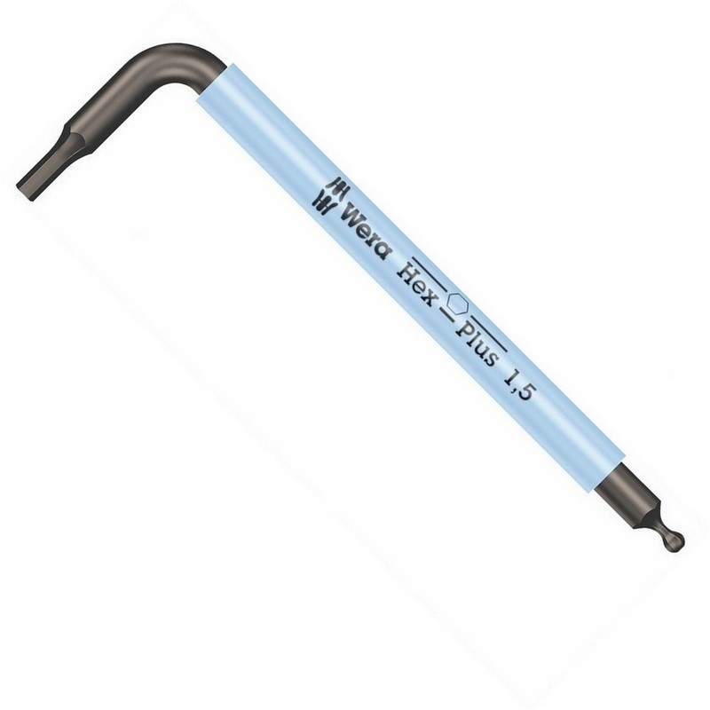 Wera 950 SPKS Renkli Kısa Allen Anahtar Topbaş HexPlus 1,5mm 05022678001