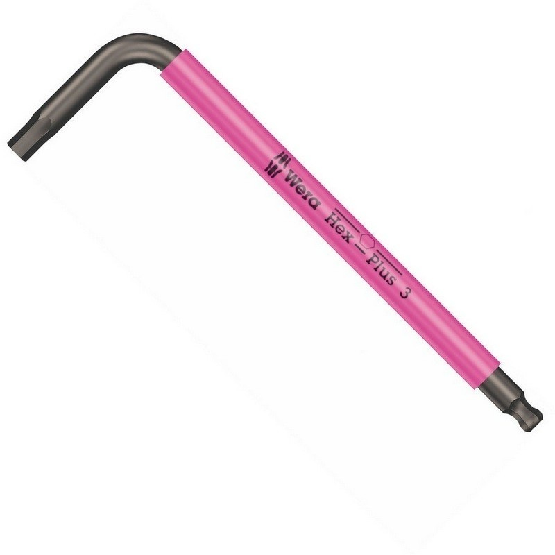 Wera 950 SPKS Renkli Kısa Allen Anahtar Topbaş HexPlus 3mm 05022672001