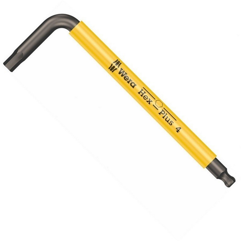 Wera 950 SPKS Renkli Kısa Allen Anahtar Topbaş HexPlus 4mm 05022673001