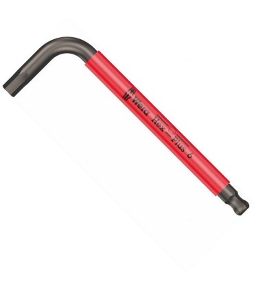 Wera 950 SPKS Renkli Kısa Allen Anahtar Topbaş HexPlus 6mm 05022675001