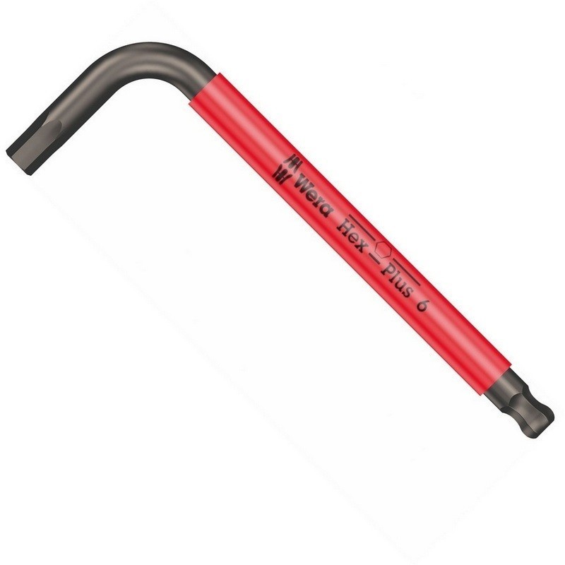 Wera 950 SPKS Renkli Kısa Allen Anahtar Topbaş HexPlus 6mm 05022675001