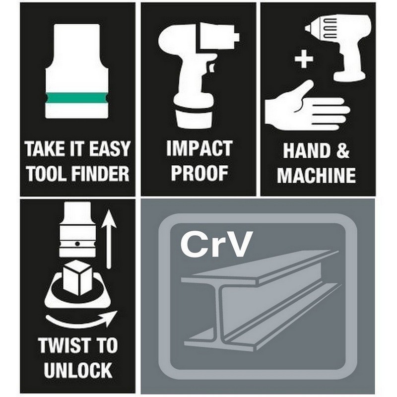 Wera 8790 C 1/2" Soket Derin Lokma Impaktor 83x18mm 05004835001